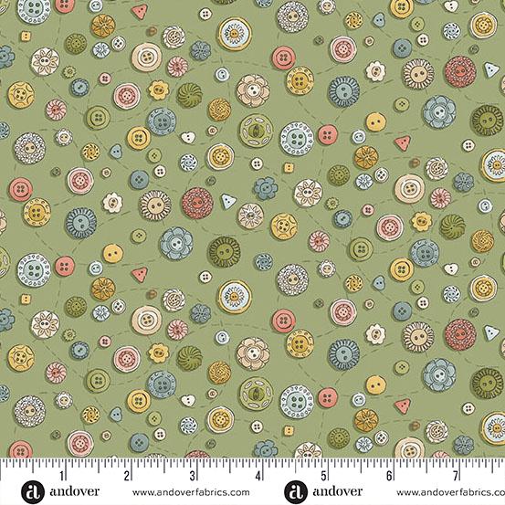 Atelier - Green Buttons MU-134-G