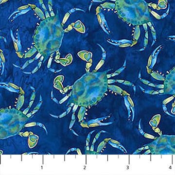 Atlantic Coast-Blue Crabs Navy Multi 28009-49
