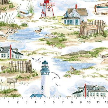 Atlantic Coast-Scenic White Multi DP28021-10