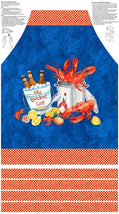 Atlantic Coast Canvas-24" Apron Panel Dk Blue Multi C28022-47