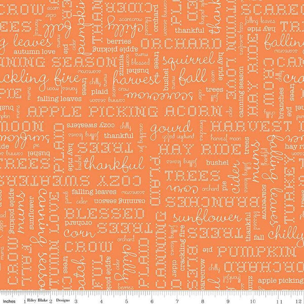 Autumn-Words Pumpkin C14667-PUMPKIN
