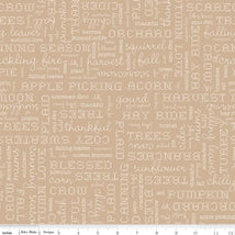 Autumn-Words Tea Dye C14667-TEADYE