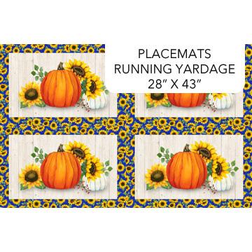 Autumn Gathering-14" Placemats Panel Cream/Multi DP26944-14