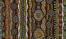 Baiame's Spirit-Stripe Brown OA598392