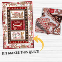 Baking Up Joy Wallhanging & Placemats Kit - Finished Size: 34" x 53"