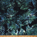Bali Batik - Mother Earth-Xray Leaves Deep Teal X2650-703