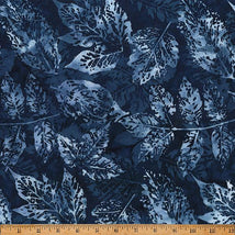 Bali Batik - Vineyard Harvest-Xray Leaves Liquorice X2650-440