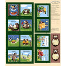 Barron Goes Camping-36" Storybook Panel Green SB20453-820