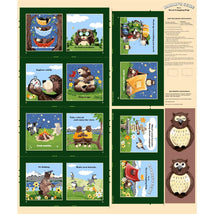 Barron Goes Camping-36" Storybook Panel Green SB20453-820