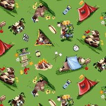 Barron Goes Camping-Campground Grass Green SB20454-850