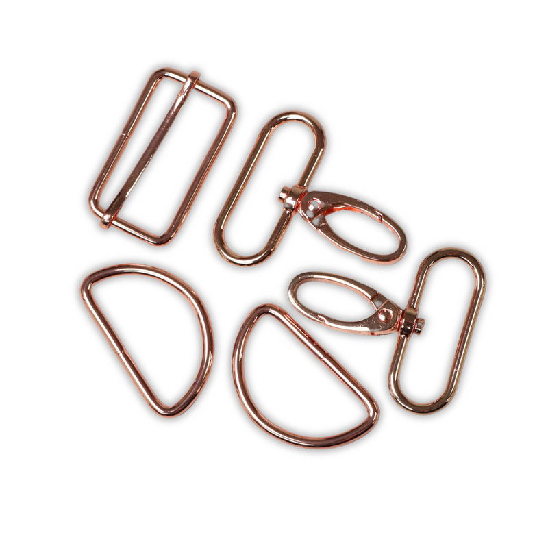 Basic Bag Hardware Set 1 1/2"- Rose Gold