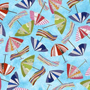 Beach Day-Beach Umbrellas Blue 2600-32061-B