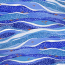 Beach Day-Waves Blue 2600-32062-B
