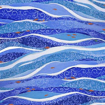 Beach Day-Waves Blue 2600-32062-B