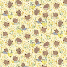 Bears On Honeycomb-Beige KIDZ-CD3488-BEIGE