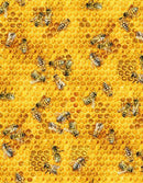 Bees & Flowers-Honeycomb 510-HONEY