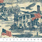 America 250-Toile Navy/Beige 28372-49