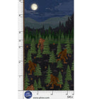 Bigfoot Country-Bigfoot In The Night 24" Panel BCOU-6123-PA
