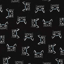 Cubic Kitties-Black CX8038-BLAC-D