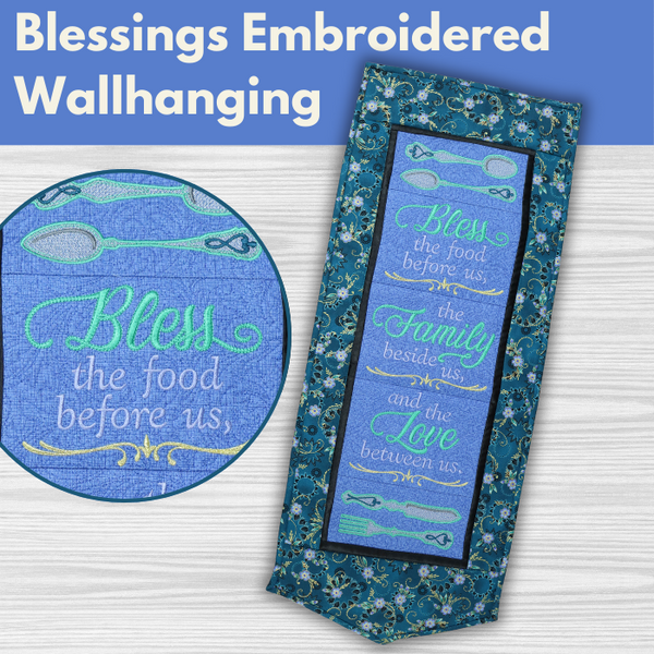 Blessings Embroidered Runner**  Tues 10/08 10:00am-4:00pm