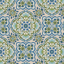 Blockprint Chic-Beige/Blue 12025915