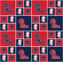 College Cotton-Mississippi (Ole Miss) Red/Blue MS-020