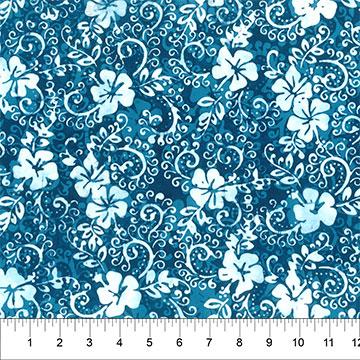 Boardwalk Dreams - Dbl Hibiscus Swirl Prussian 83214-433