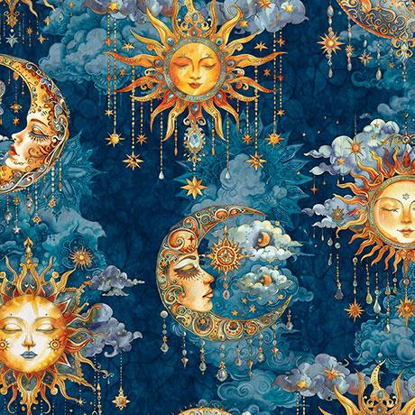 Bohemian Sunrise - Celestial Sky Dk Blue 2600-31090-B
