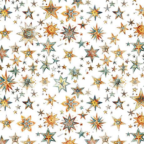 Bohemian Sunrise - Stars - Cream 2600-31092-E