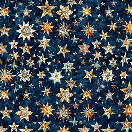 Bohemian Sunrise - Stars - Navy 2600-31092-N
