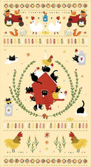 Bok Bok Meow-24" Panel Lemon PSTELLA-DLW3697-LEMON