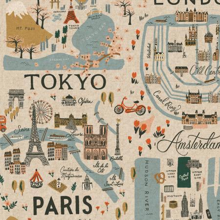 Bon Voyage-City Guide Natural Unbleached Canvas RP801-NA2UC