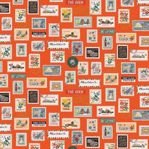 Bon Voyage-Postage Stamps RedMetallic RP802-RE1M