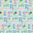 Book Worm-Words Light Blue 12026518