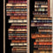 Bookworm-Bookshelves Stripe Black 2600-30446-J