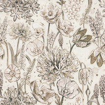 Botanical Sketchbook-Packed Floral Cream W115-016-070
