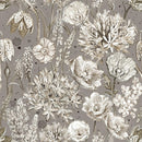 Botanical Sketchbook-Packed Floral Taupe W115-016-770