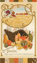 Bountiful-24" Thanksgiving Greetings Panel P17869-PANEL