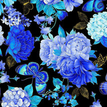 Escapade - Butterfly Floral Metallic-Black Escapade --CM3791-BLACK