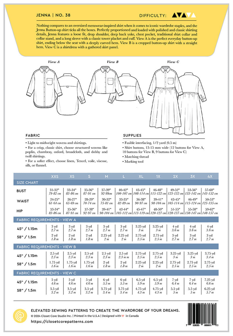Jenna Button Up Shirt and Dress CCP038