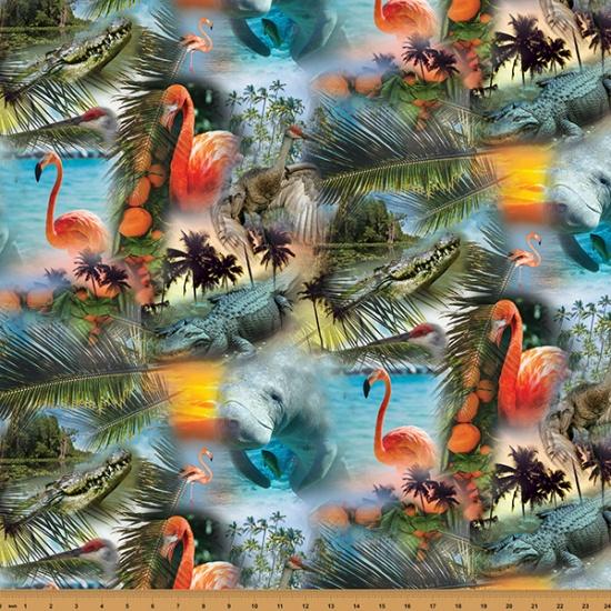 Call Of The Wild-Animal Collage Citrus V5336-523