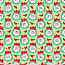 Catmas Carols-Deck The Halls Lime DPJ3559-LIME