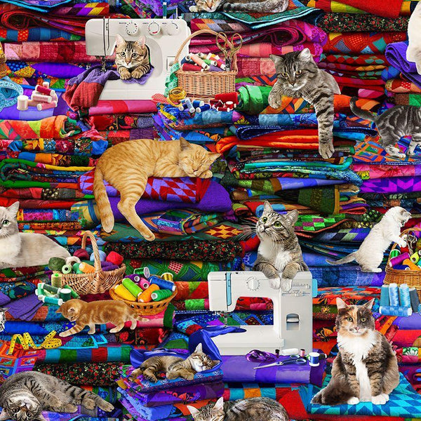 Cats On Quilts-Multi CAT-CD3080-MULTI