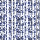 China Blue-Garden Rows White 54937-1