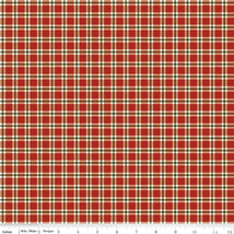 Christmas Greetings-Plaid Red C17665-RED