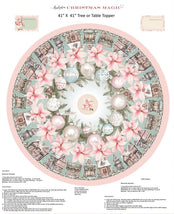 Christmas Magic-54" Tree Skirt Panel Lt Blue 2028P-70