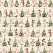 Christmas Magic-Christmas Trees & Snowmen Ivory 2020-41