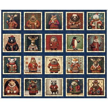 Christmas Party Animals-36"Party Animal Picture Patch 2600-30401-N