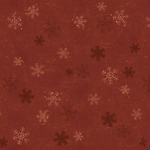 Christmas Tails-Snowflakes Dark Red Y4806-83