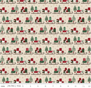 Christmas Time-Sleds Linen C17822-LINEN